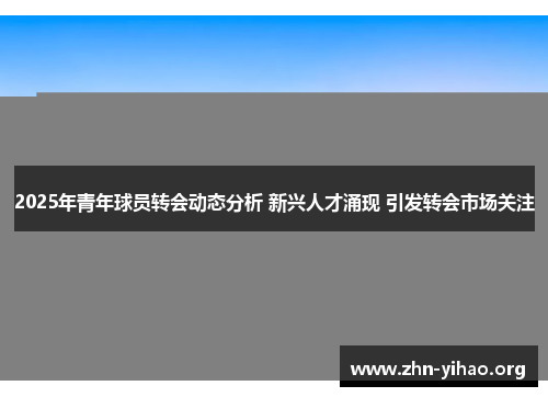 2025年青年球员转会动态分析 新兴人才涌现 引发转会市场关注 2025年青年球员转会动态分析 新兴人才涌现 引发转会市场关注